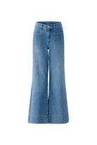 Oui blue flare jeans women full length