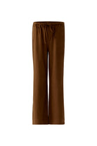 Oui suede look trousers full length front view