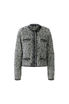 Oui cropped bouclé cardigan product front view