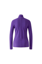 Oui Amaranth Purple fitted long sleeve top – product back view
