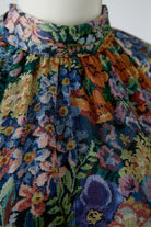 Oui multicolour floral maxi dress – print and waist detail