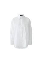     Oui white longline shirt – product-only front view