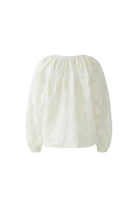 Oui embroidered floral blouse – product-only back view