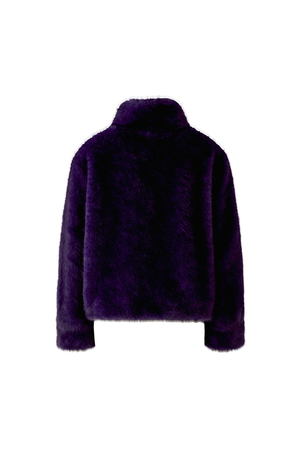 Oui Mysterioso faux fur jacket product back view