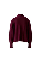 Oui Bramble Berry fine knit turtleneck jumper – product back view