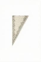 Oui off-white paisley wool blend triangle scarf – flat product view