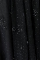 Oui black tulle midi skirt with sparkling stone embellishment – close-up