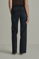 Para Mi Eve Elastic Blue Black high waist jeans back view