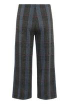 Grey check trousers with subtle blue overcheck by Part Two
