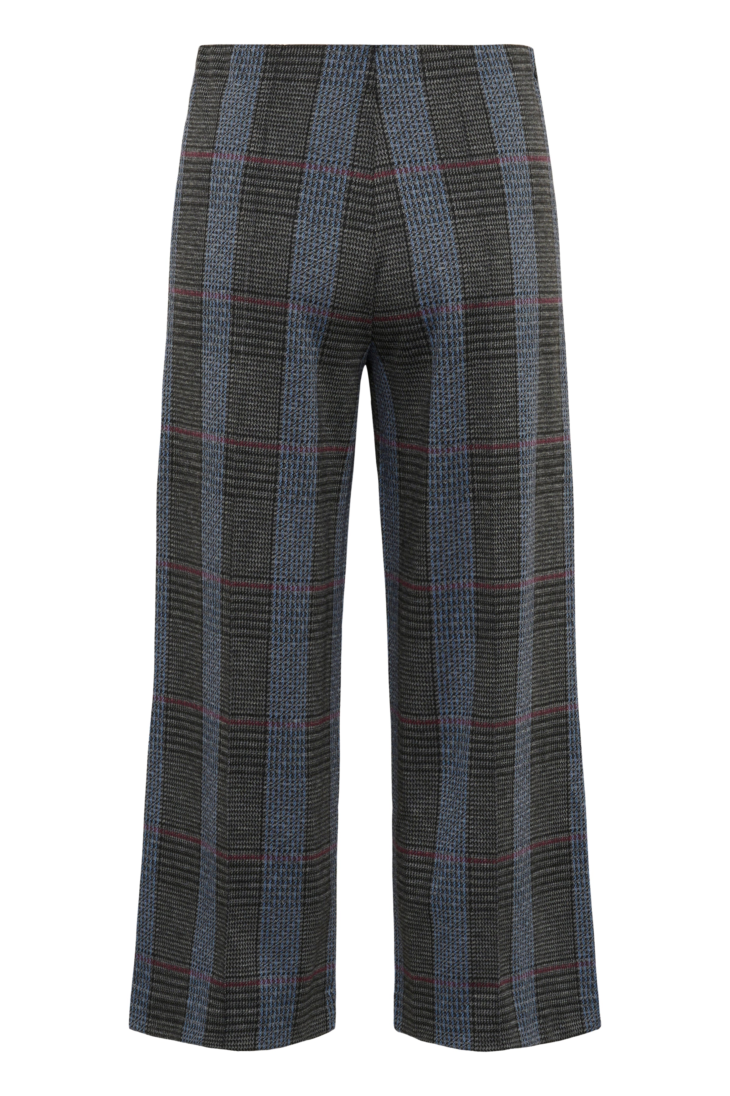 Grey check trousers with subtle blue overcheck by Part Two