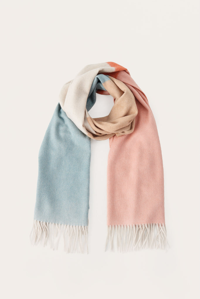 Part Two Ketica Multi Colour Block Wool Scarf