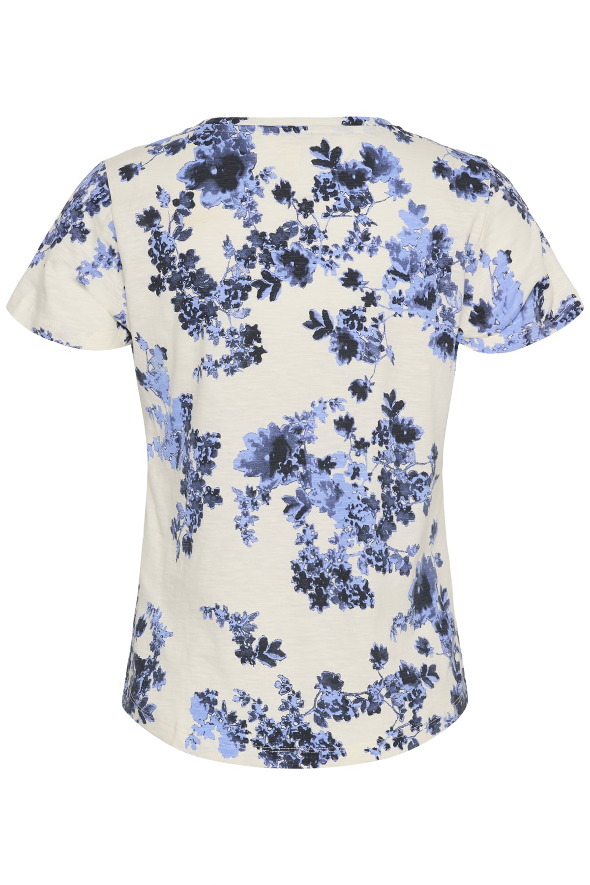 Part Two Gesinas blue floral print V-neck top detail