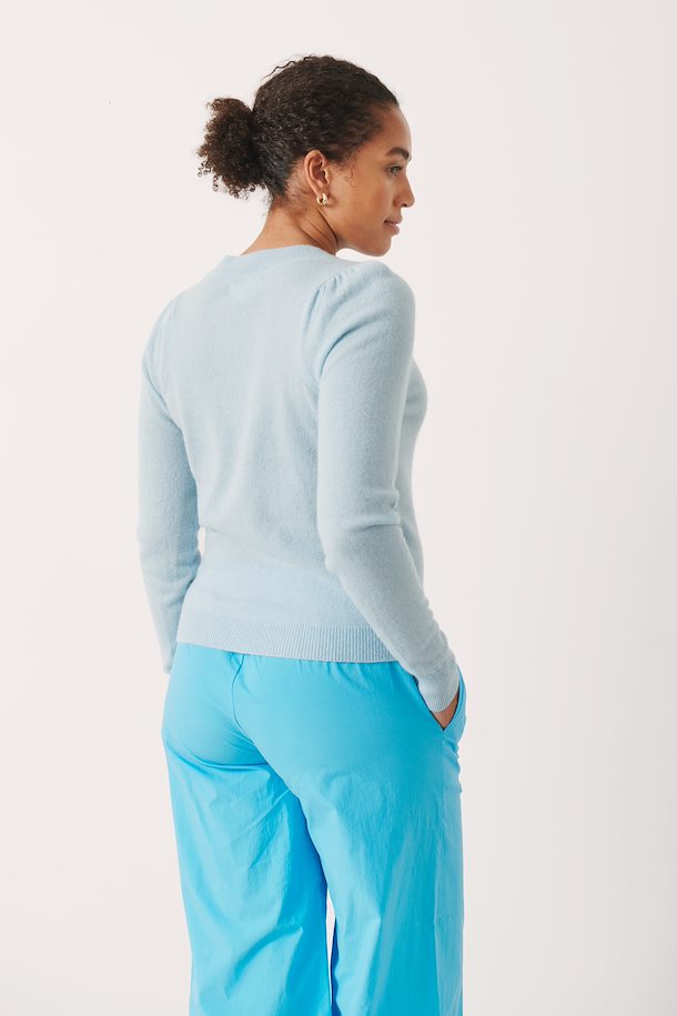 Part Two Evina Cashmere Jumper Blue From The Back