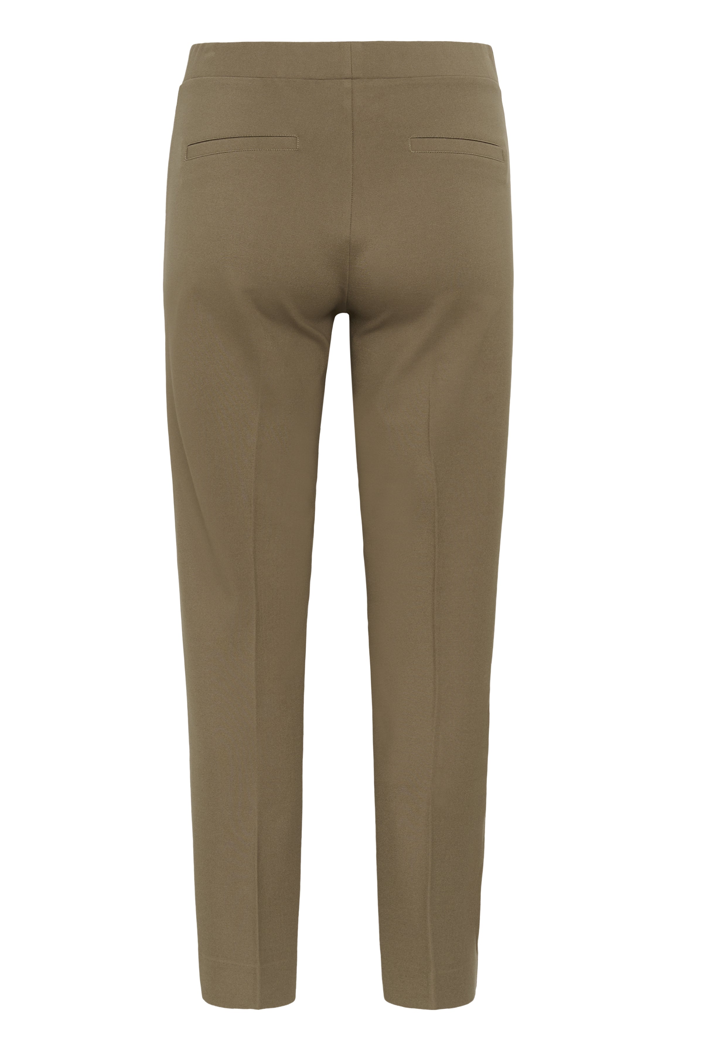 Part Two women’s taupe pull-on trousers with seam detail