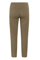 Part Two women’s taupe pull-on trousers with seam detail