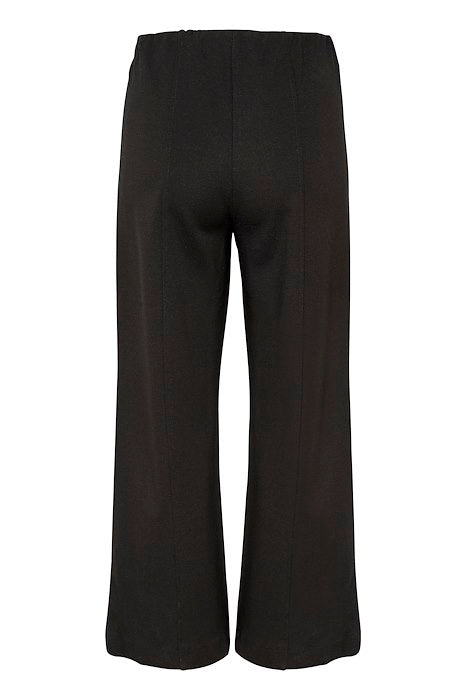 Part Two Ilissa Black Wide Leg Trousers From The Back