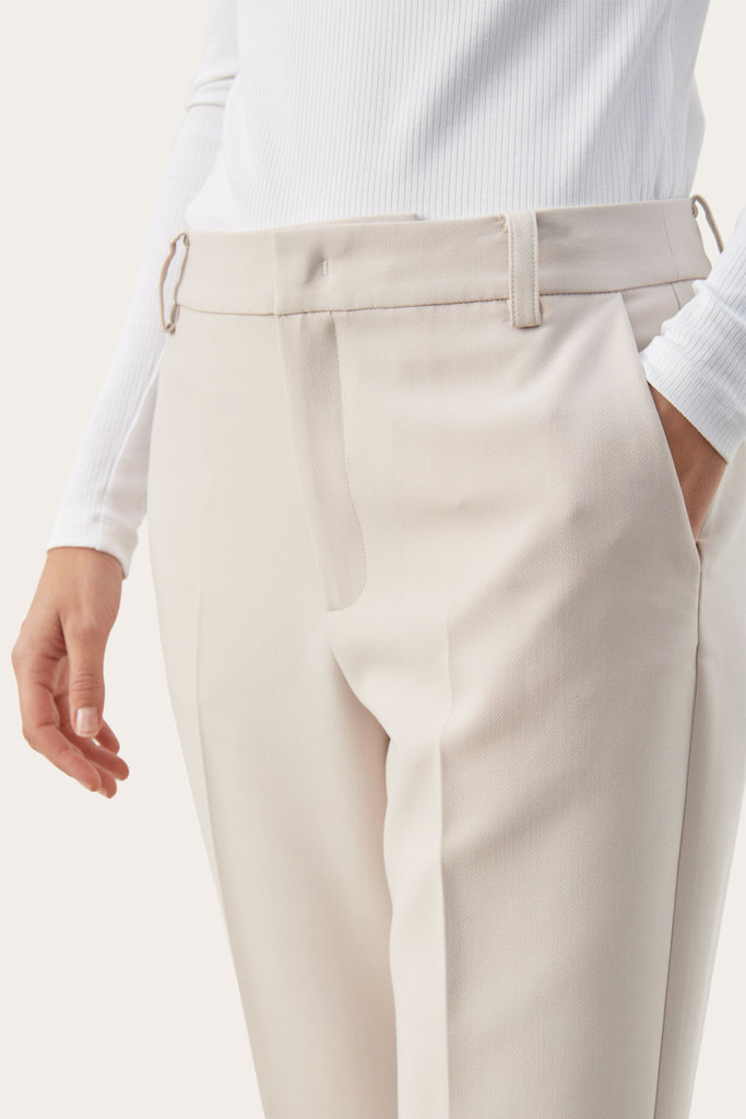 Part Two Urbana Off White Tailored Trousers With Pockets