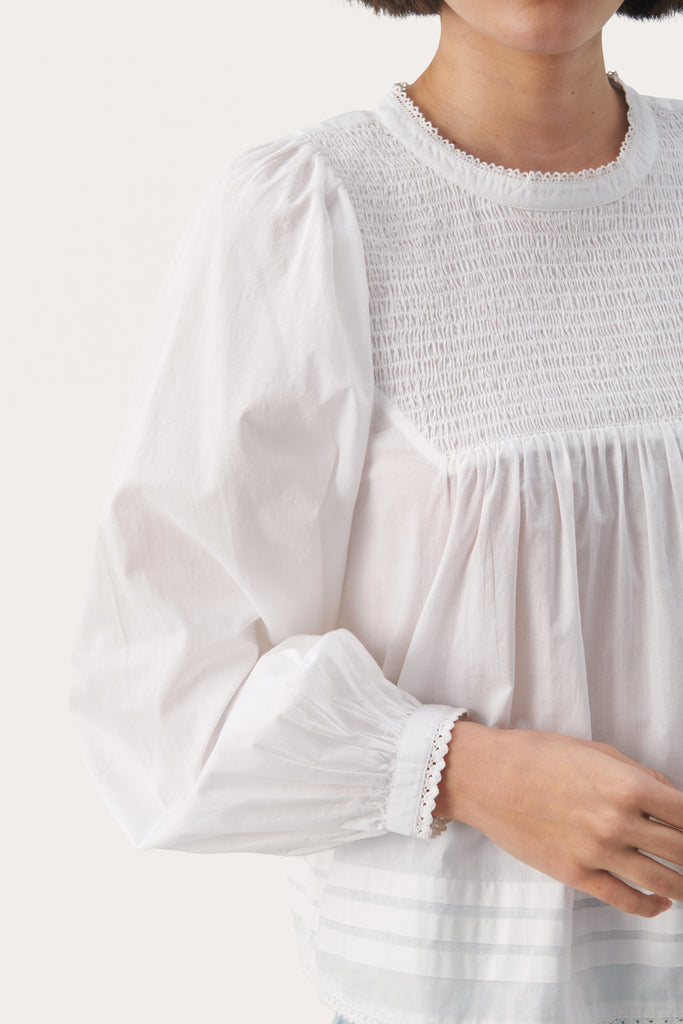 Part Two Edit White Loose Fit Blouse