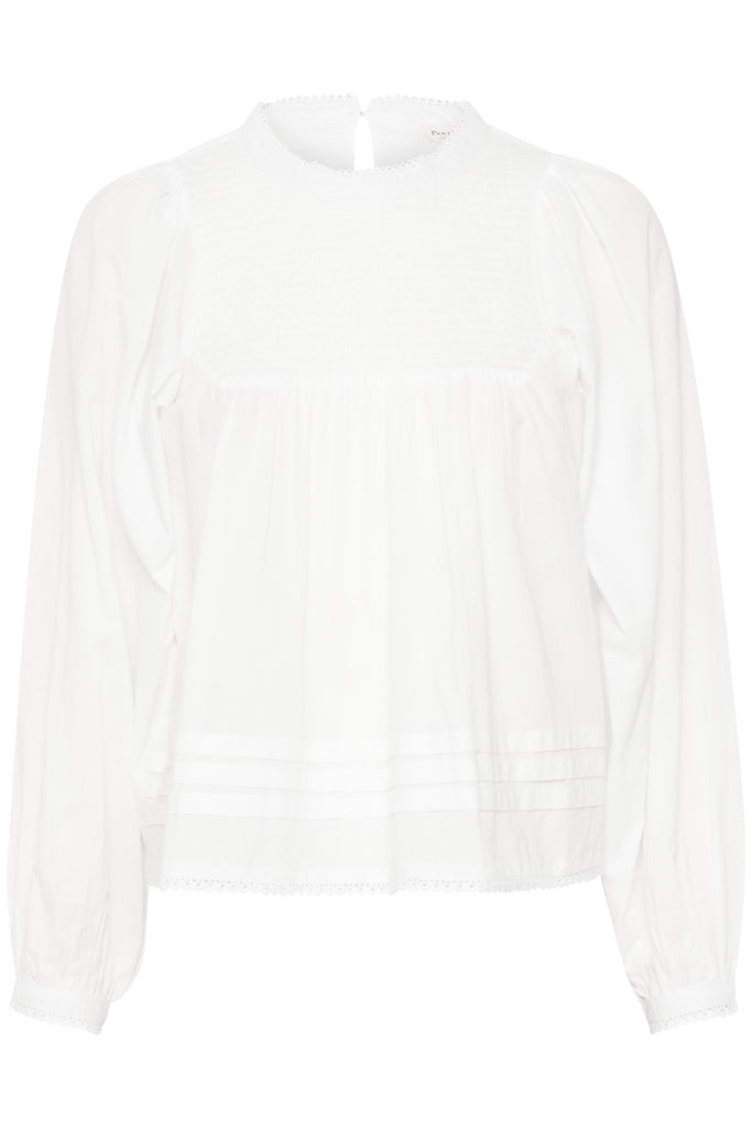 Part Two Edit White Relaxed Fit Blouse Front 