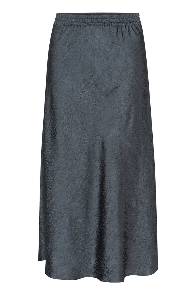 Part Two Ejsa A-line Midi Skirt - Dark Grey