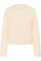 Part Two Elmie Waffle Knit Cardigan in Cream