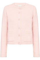 Part Two Elmie Waffle Knit Cardigan In Pink