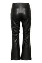 Part Two Lorenza Black Faux Leather Trousers From Back