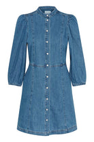 Part Two Polla Balloon Sleeve Denim Dress