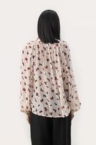 Part Two Kelsia Cream Abstract Floral Print Blouse- back 