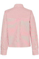 Part Two Pranvera Red Striped Ruffle Shirt back 