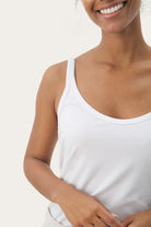 Part Two Nelie women’s scoop neck vest top detail