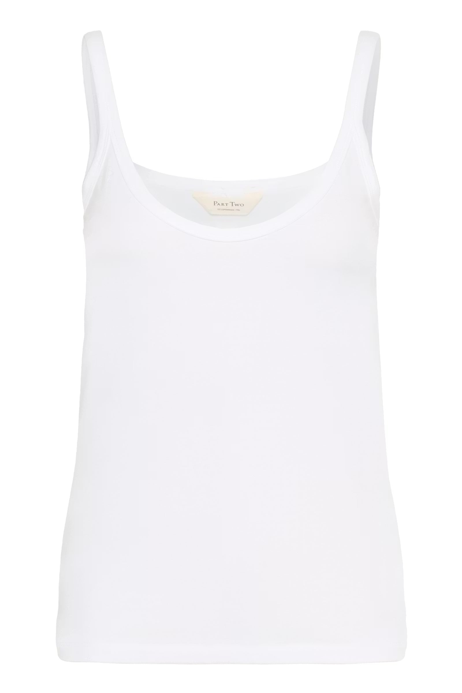 Part Two Nelie white basic vest top product image