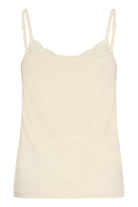 Part Two Nateleine cream lace trim camisole top rear product image
