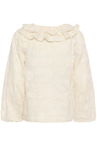 Part Two Zaira blouse flat lay back view