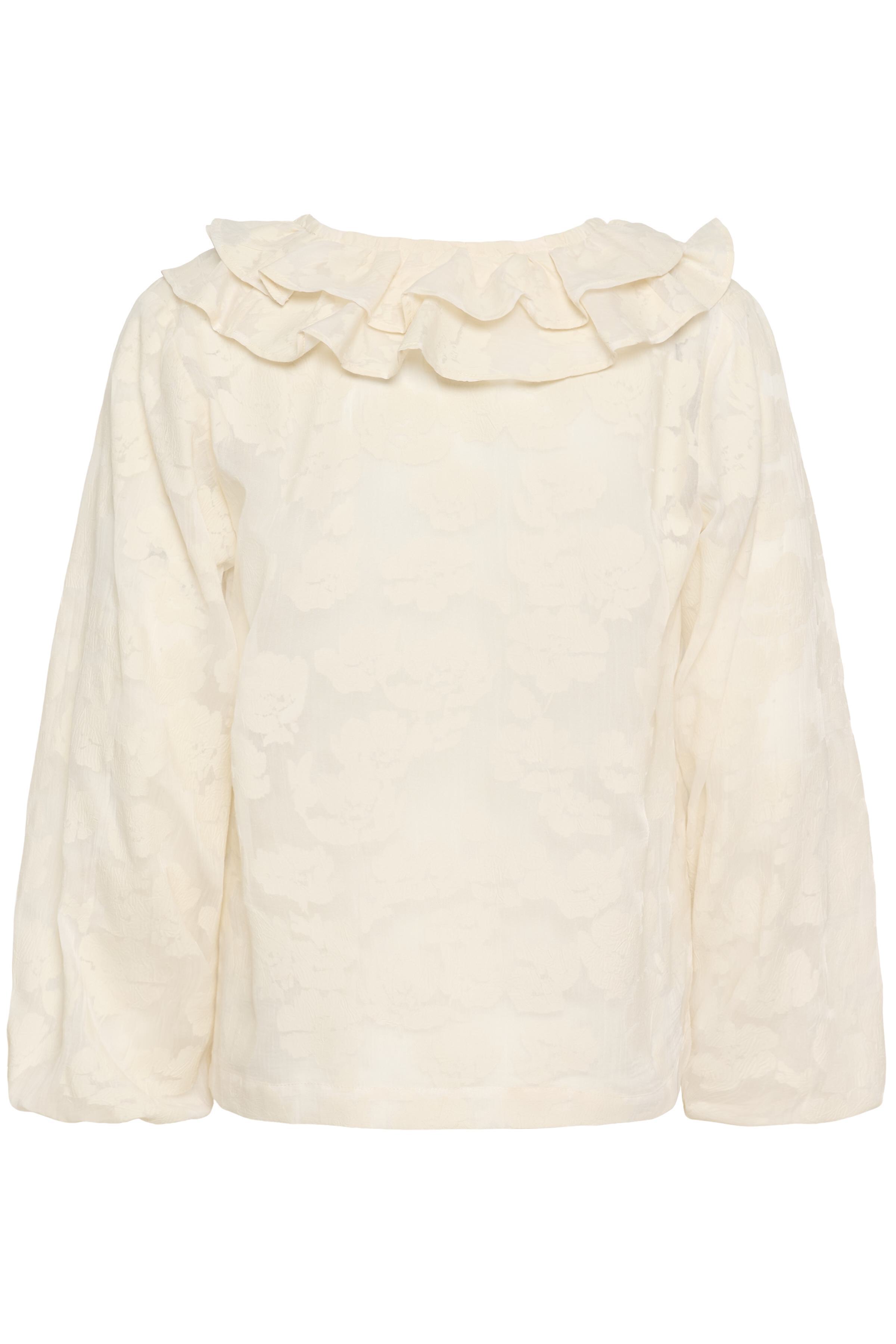 Part Two Zaira blouse flat lay back view