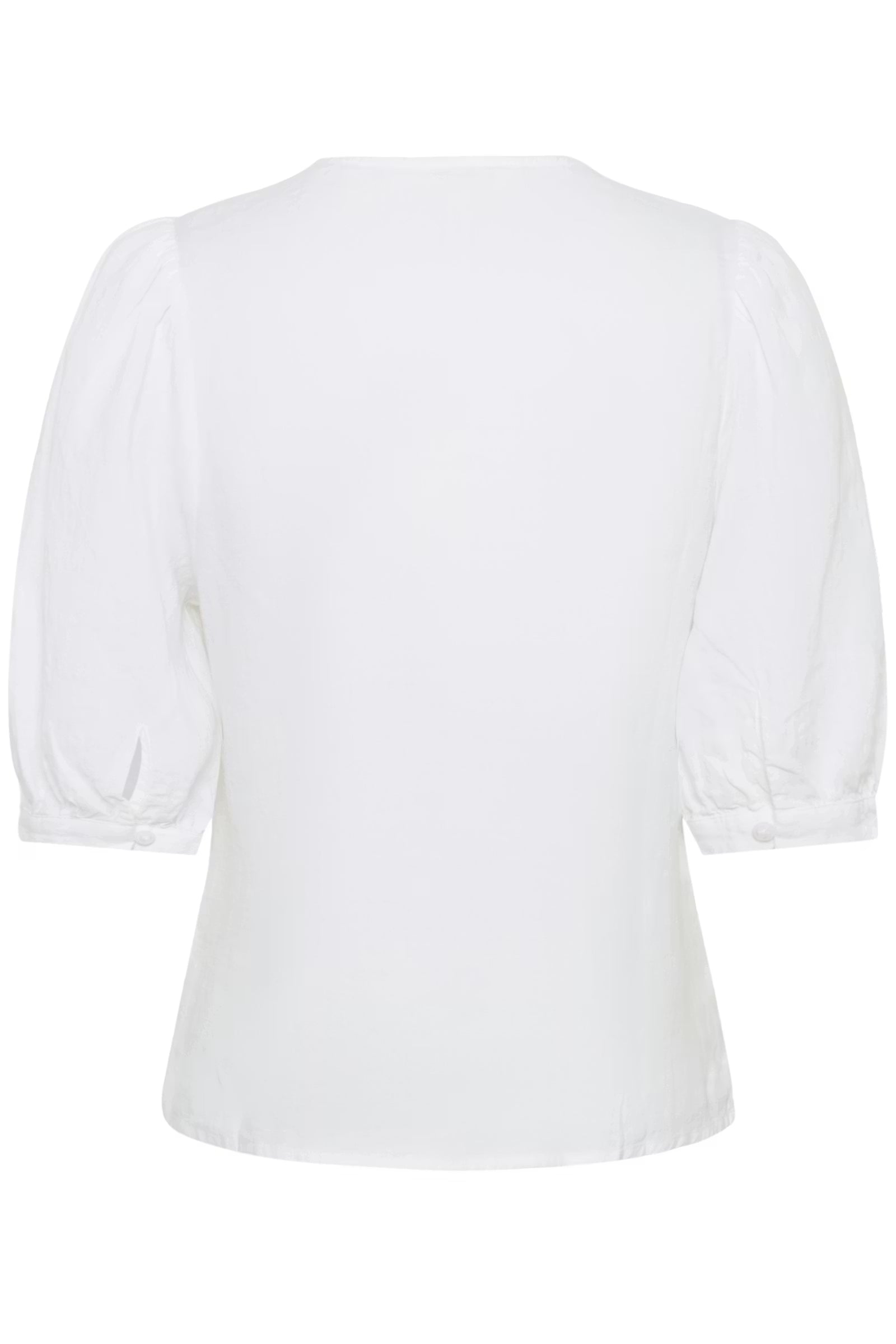 Part Two Azra white linen blouse back view