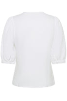 Part Two Azra white linen blouse back view