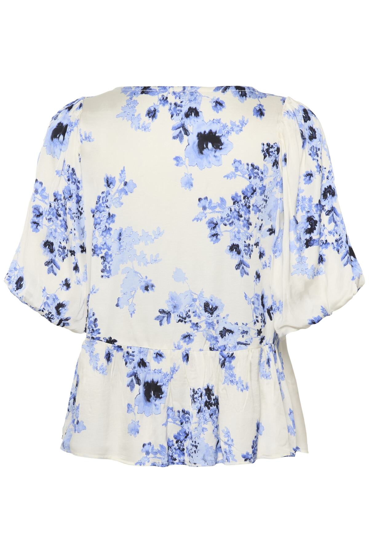 Part Two Azelia floral print peplum blouse back