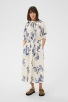 Part Two Almera cream blue floral blouse full outfit