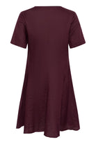 Part Two Aminasa burgundy skater dress back view