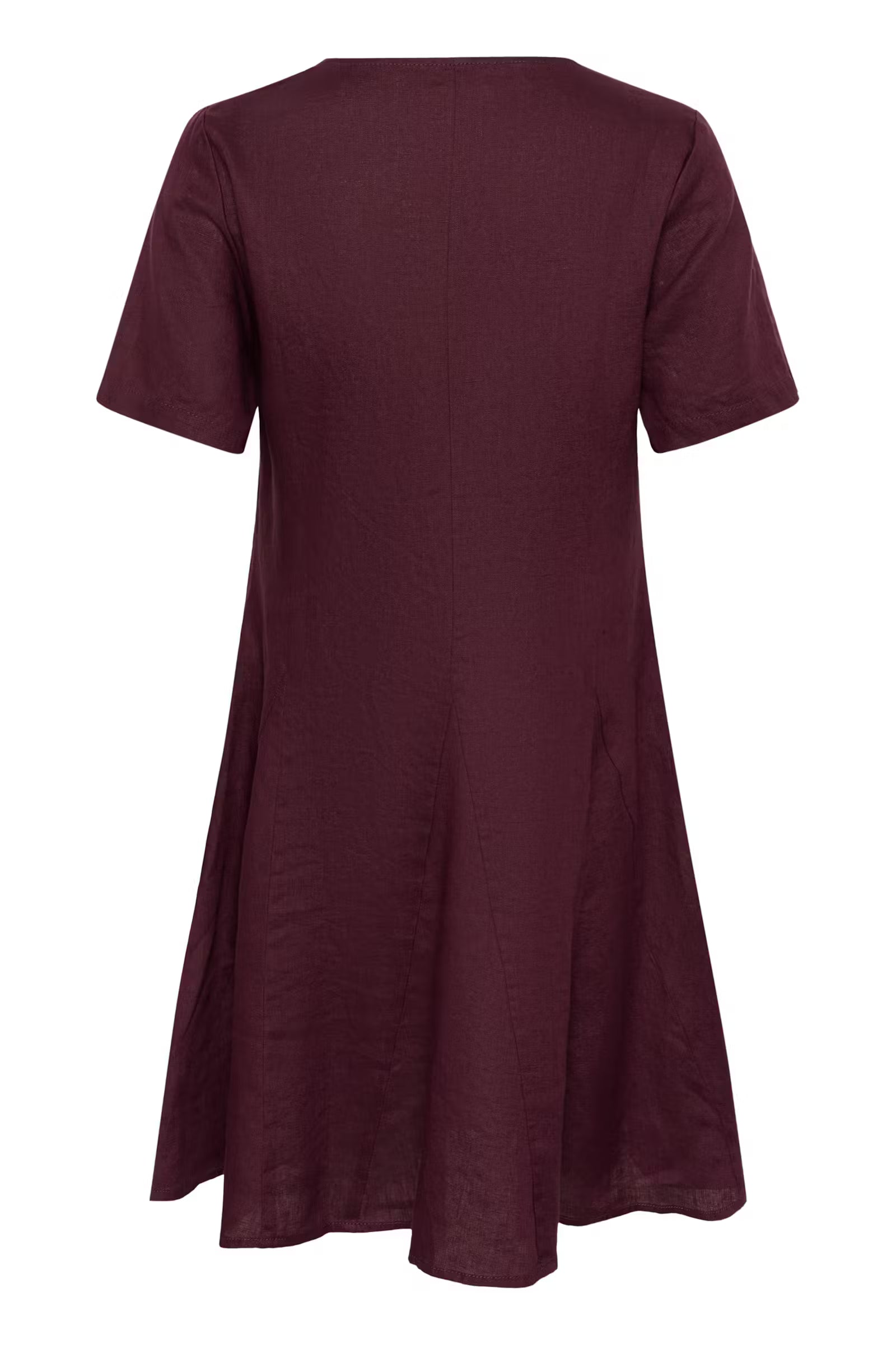 Part Two Aminasa burgundy skater dress back view