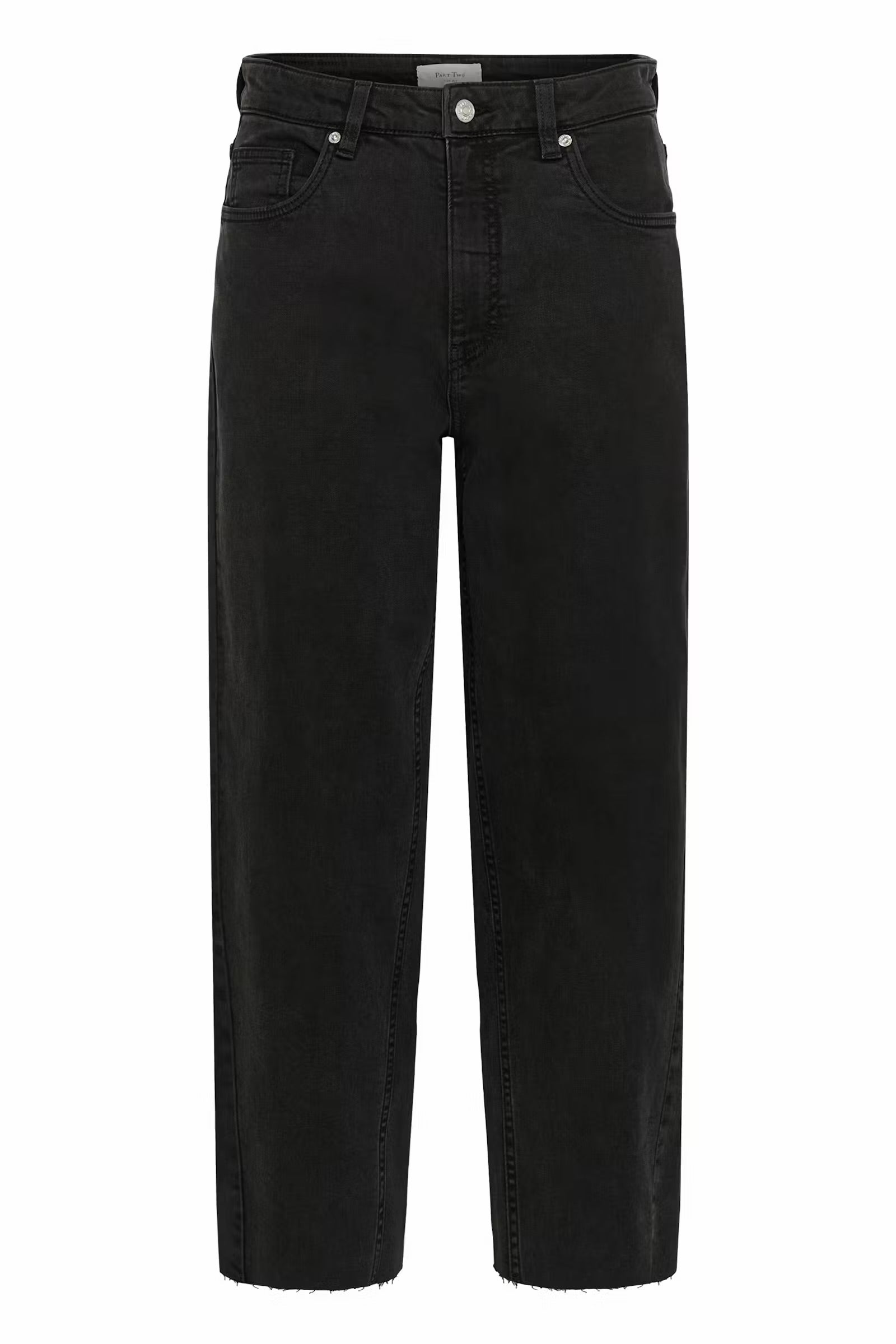 Part Two Adelena black barrel leg jeans product front view