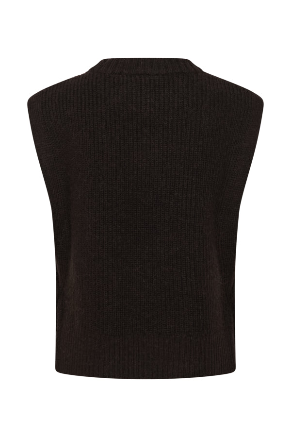 Part Two Charlye sleeveless knitted waistcoat back product view
