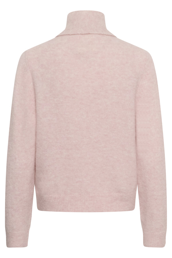 Part Two Chanie pink wool blend cardigan back product view