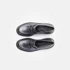 Paul Green Moccasins In Dark Silver