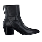 Paul Green Black Leather Pointed Toe Boots