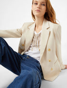 Penny Black Cesira Cream Stretch Blazer