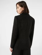 Penny Black Farina Black Glitter Tweed Style Blazer From The Back