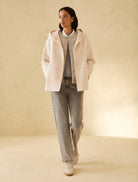 Penny Black women’s cable knit gilet layered outfit styling