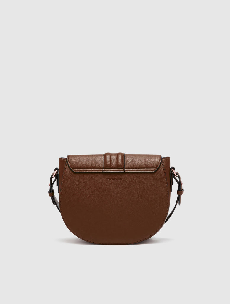Penny Black Gea Brown Crossbody Satchel Bag From The Back